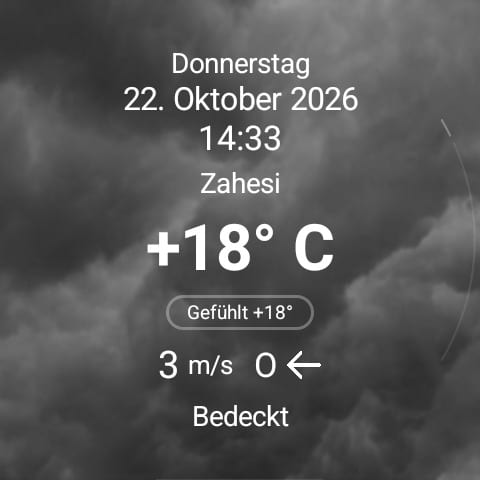 RWeather auf der Uhr: Wetter jetzt